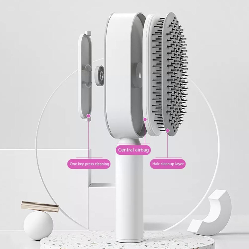 Self Cleaning Women Scalp Massage Hair Brush - My Wellness Warehouse