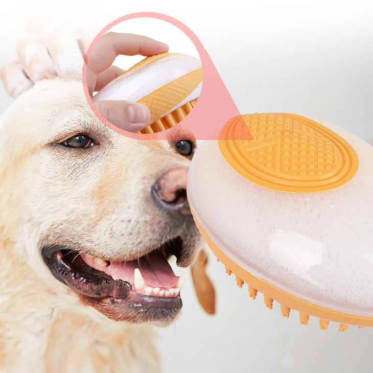 Dog Cat Bath Brush 2-in-1 Pet SPA Massage Comb - My Wellness Warehouse