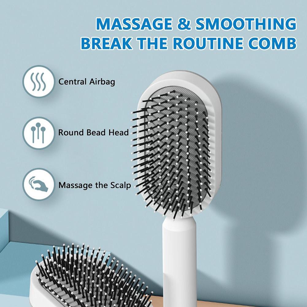Self Cleaning Women Scalp Massage Hair Brush - My Wellness Warehouse