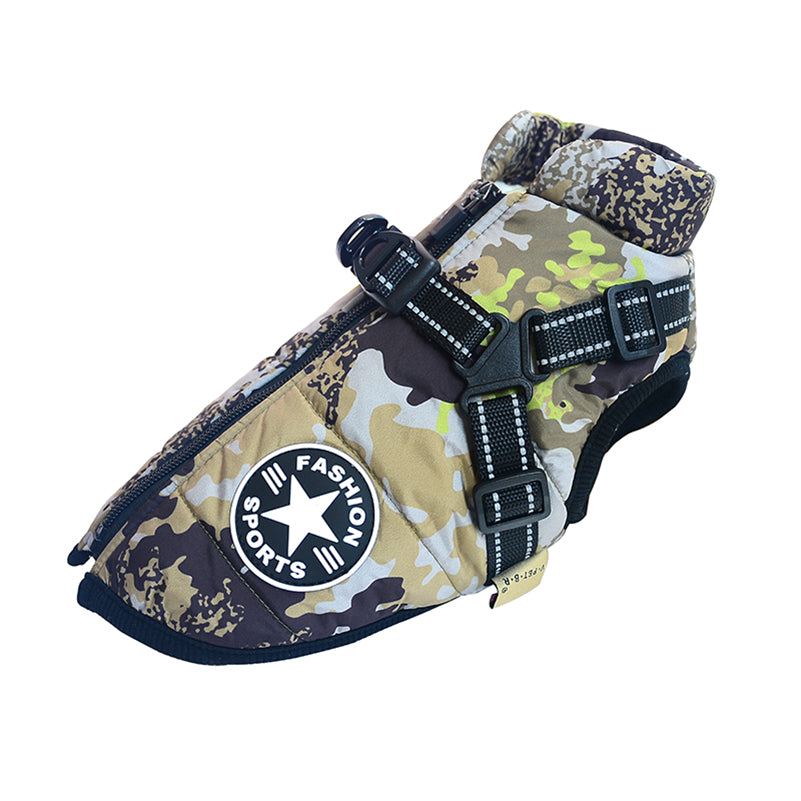 Chest Back Integrated Dog Winter Clothes